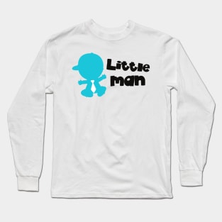 Little Man, Little Boy, Baby Silhouette, Tie Long Sleeve T-Shirt